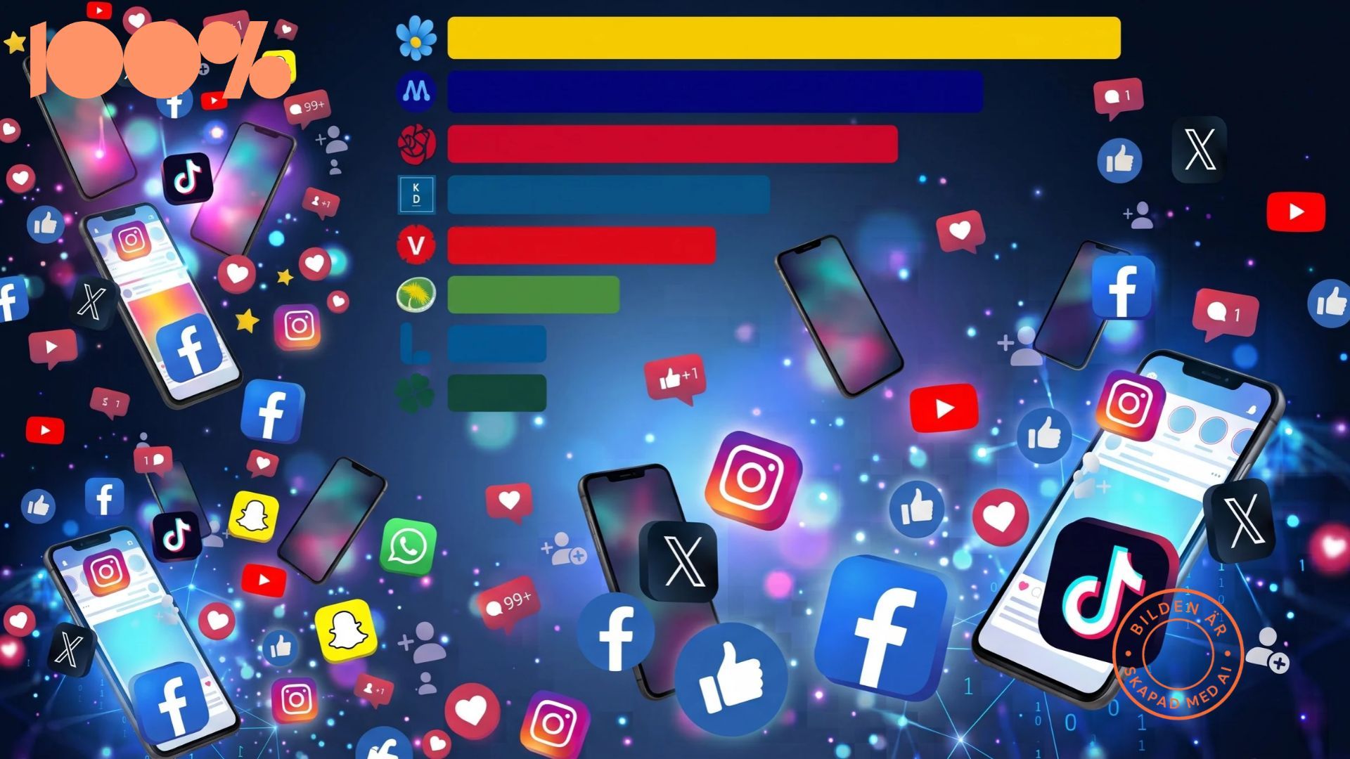SD störst på sociala medier