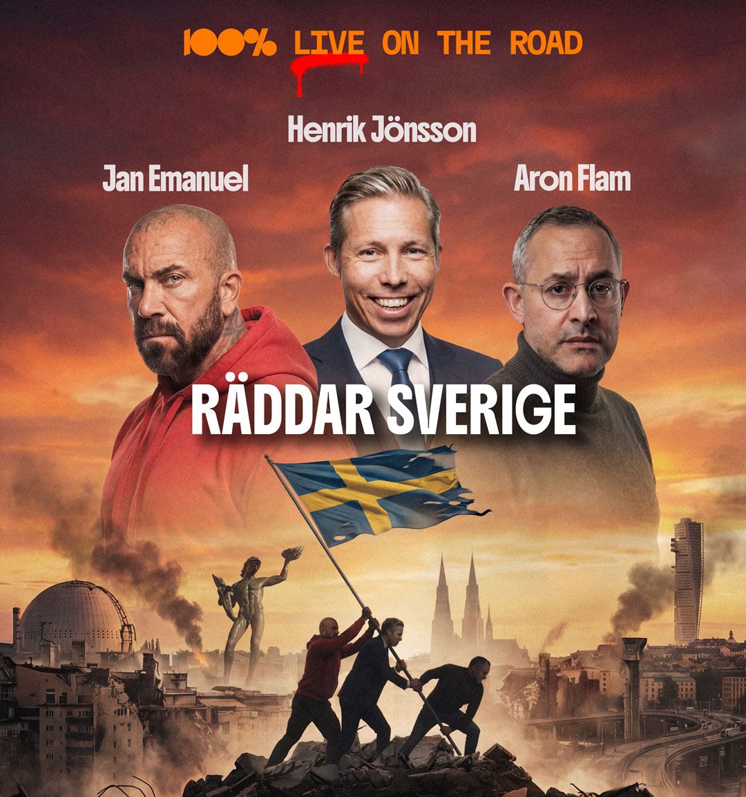 Henrik Jönsson, Jan Emanuel och Aron Flam räddar Sverige
