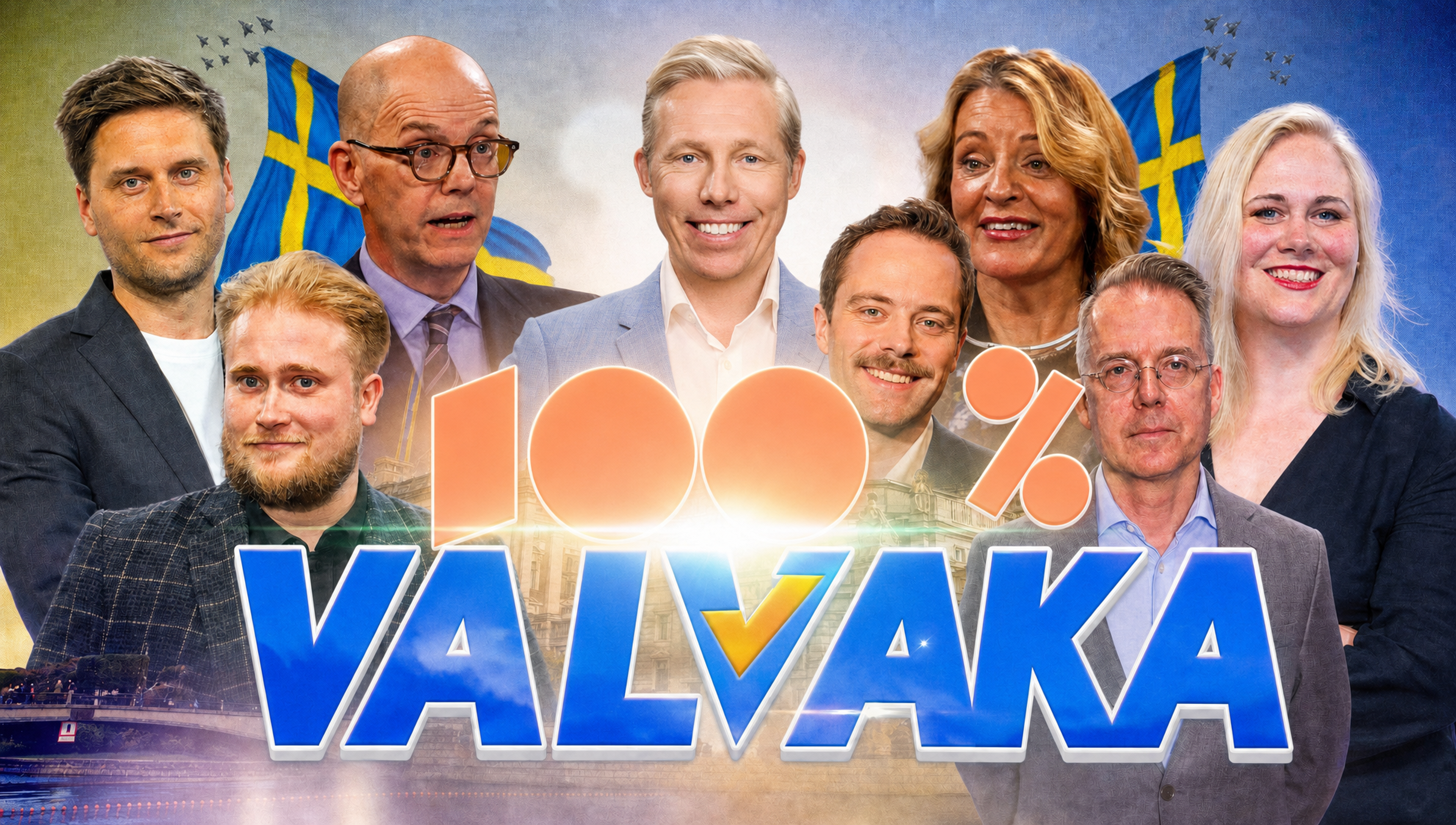 100% valvaka 20:00 ikväll