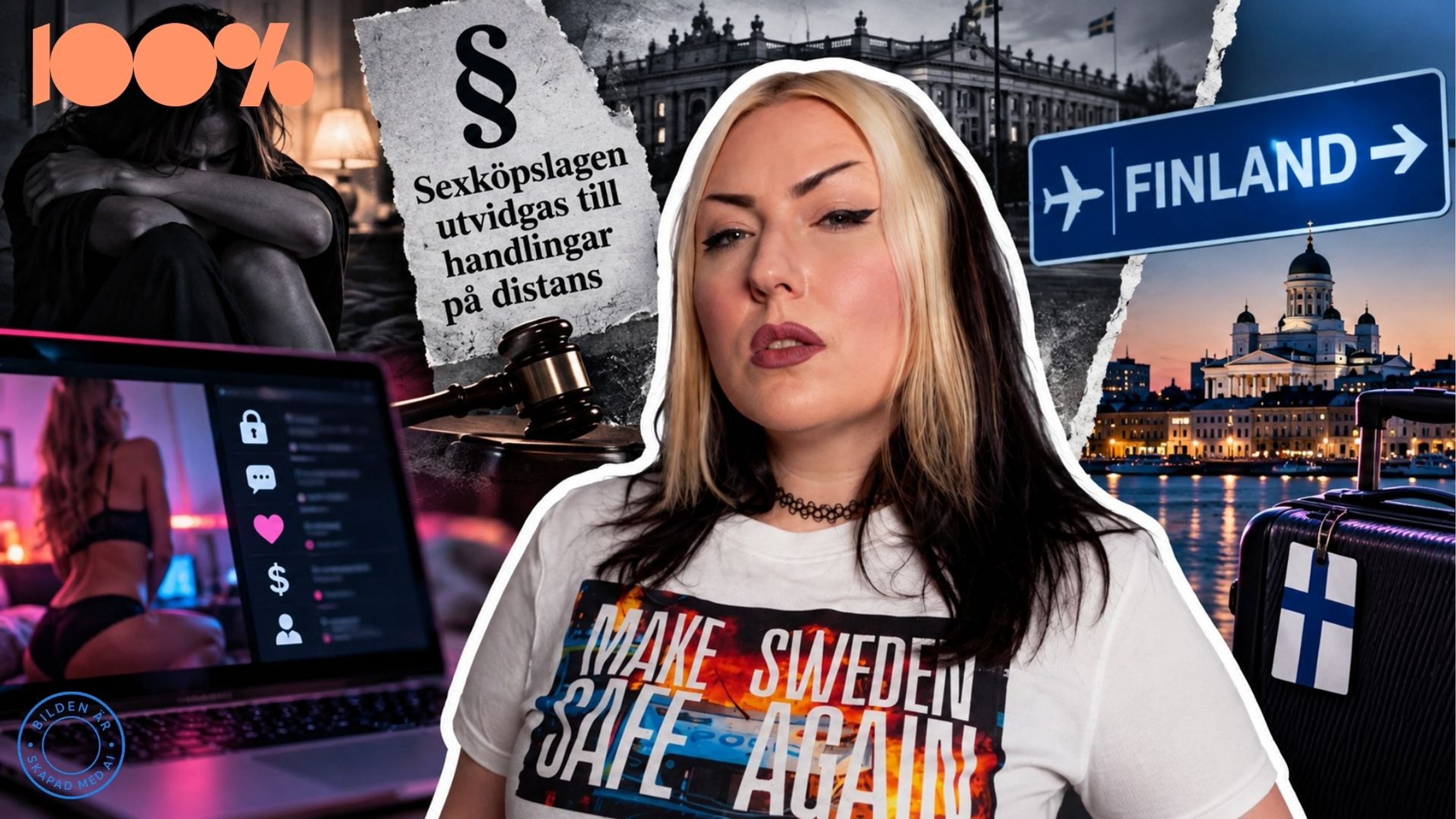 Sexköpslagen fick henne att se mot Finland