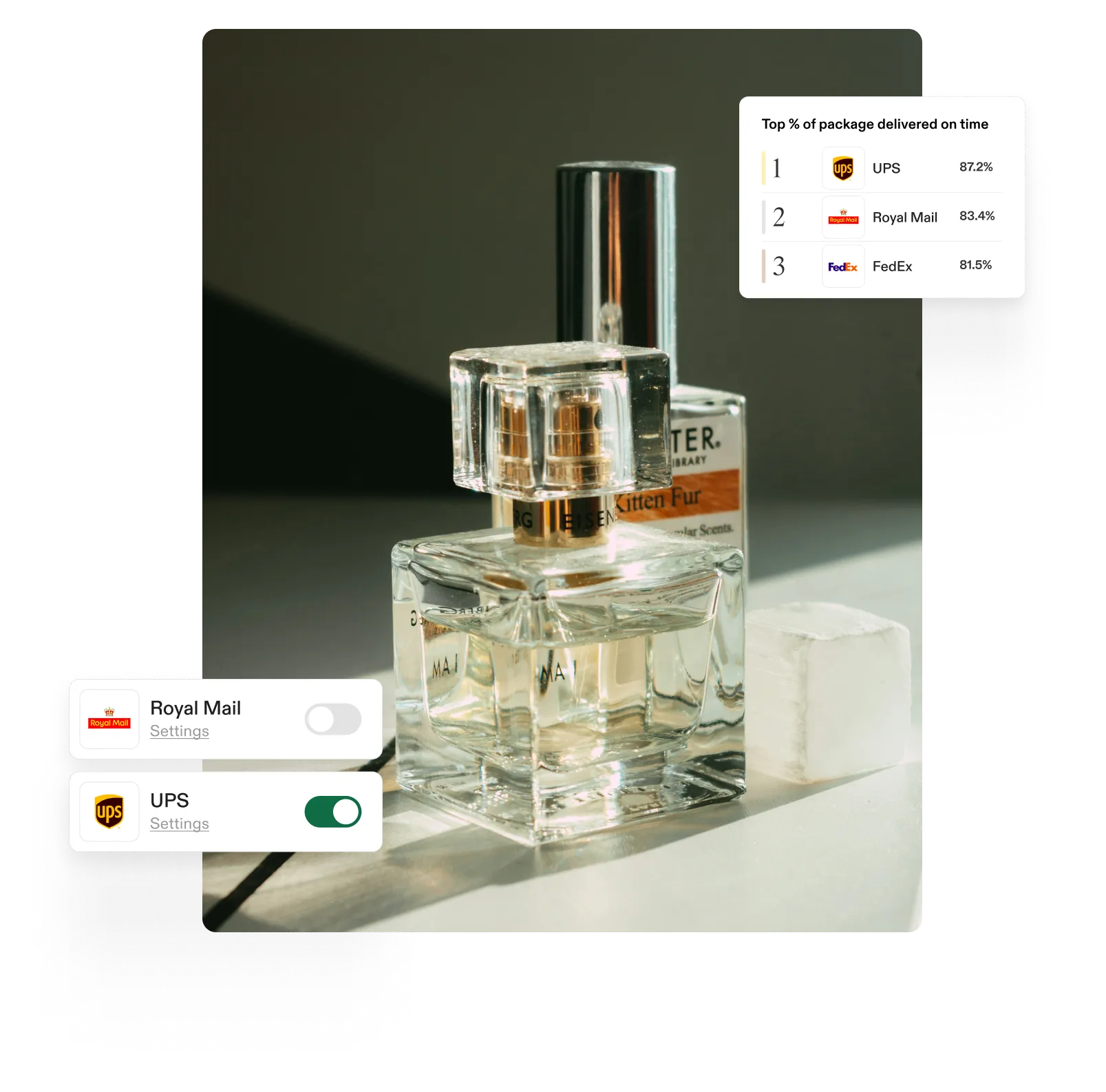 image of perfume bottle with ui
