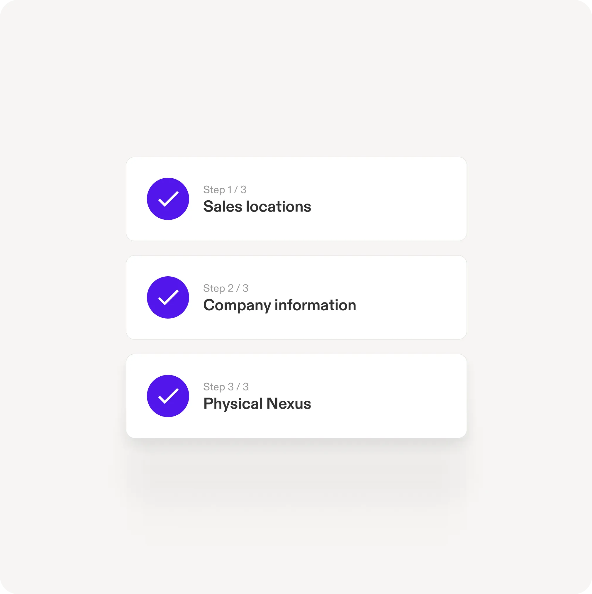 Swap dashboard storing exemption certificates and audit-ready sales tax filing records