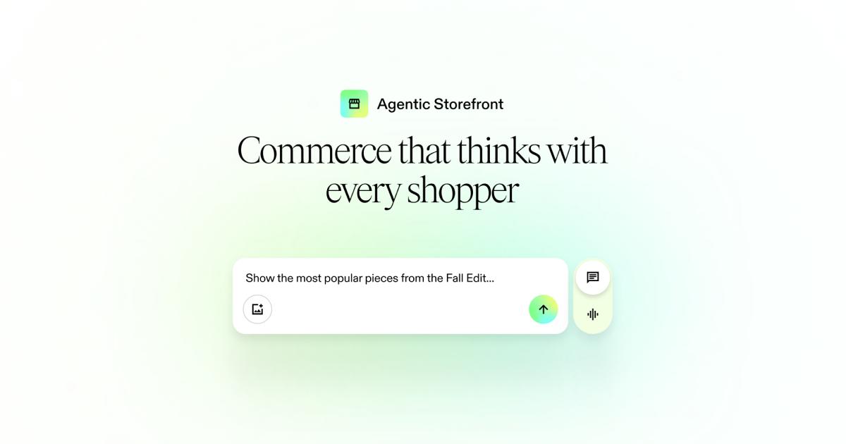 Screenshot of Swap: The First Agentic Storefront