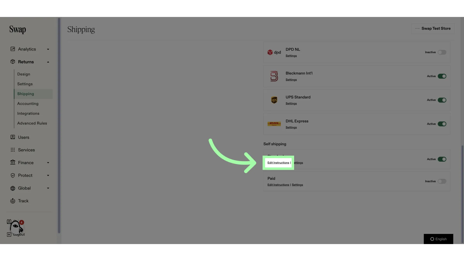 Click 'Edit Instructions'
