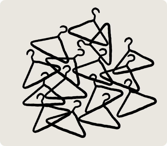 Illustration of clothing returns and free international returns