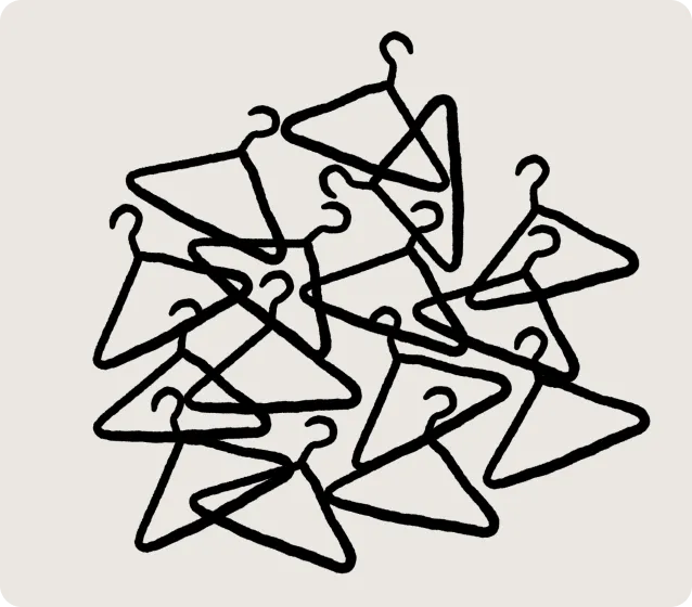 Illustration of clothing returns and free international returns