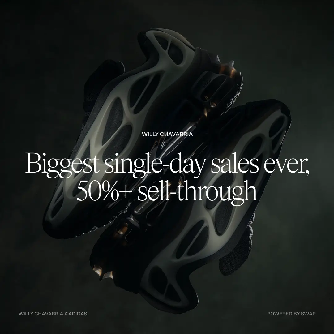WILLY CHAVARRIA x adidas shoes with biggest single-day sales and 50%+ sell-through results