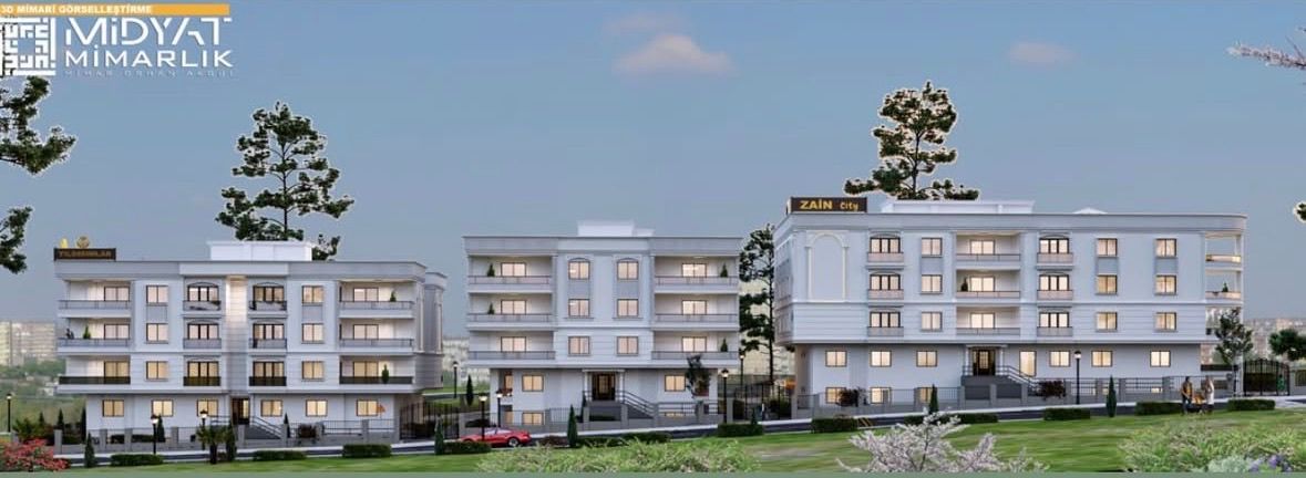 ZAİN CITY cephe mimari görselleştirmesi