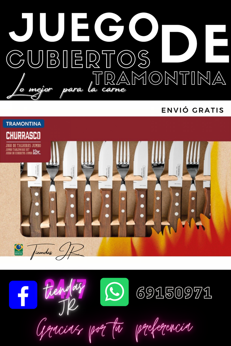 Juego de cubiertos tramontina 