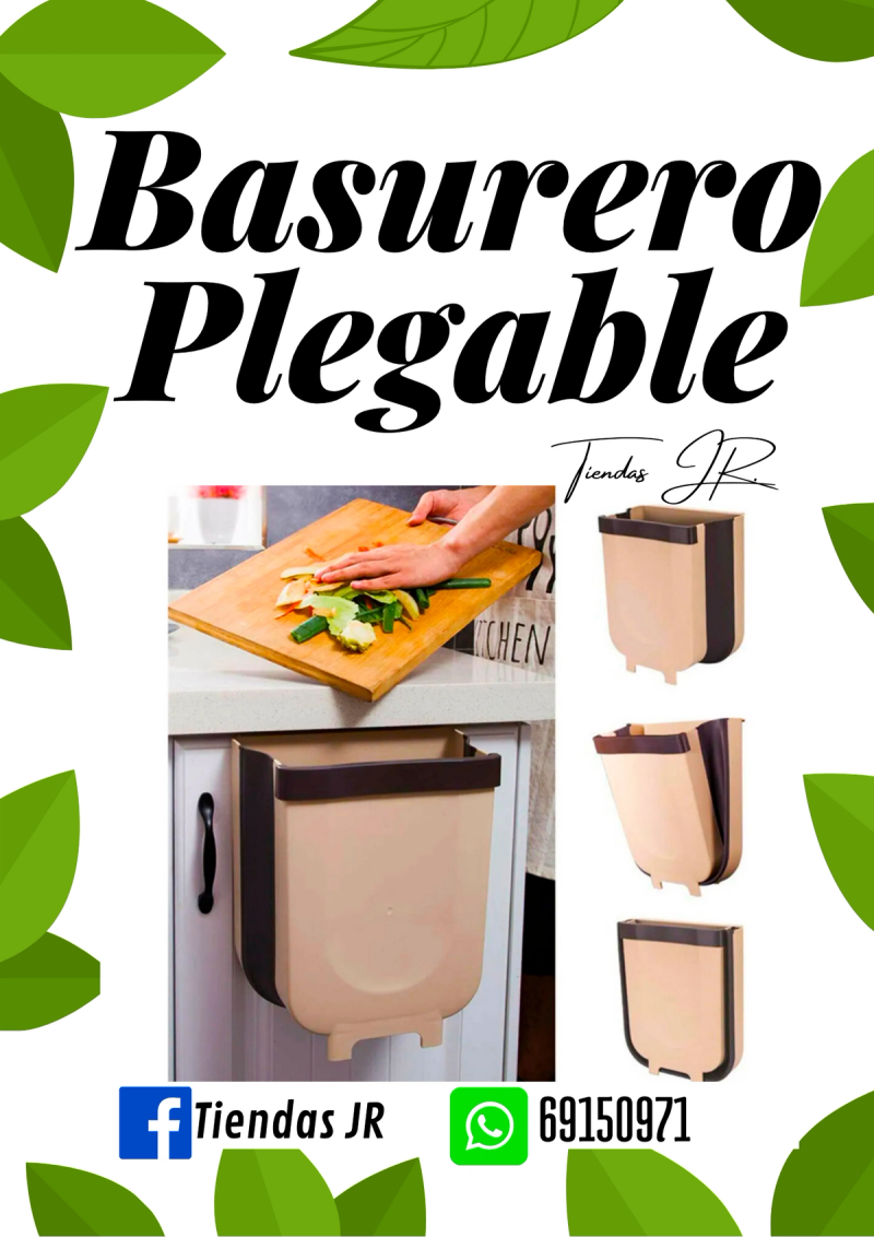 Basurero plegable 