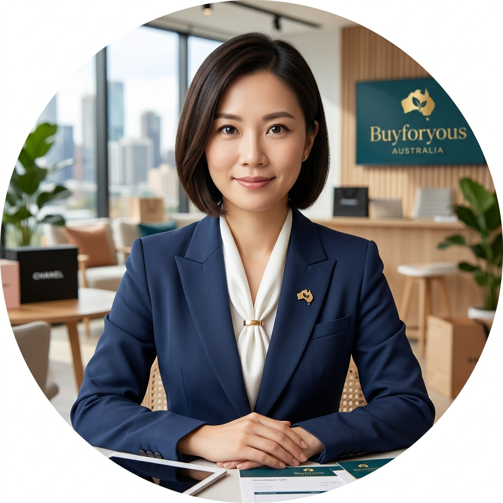 澳洲伴手禮選購情境，藥妝店陳列木瓜霜與當地商品