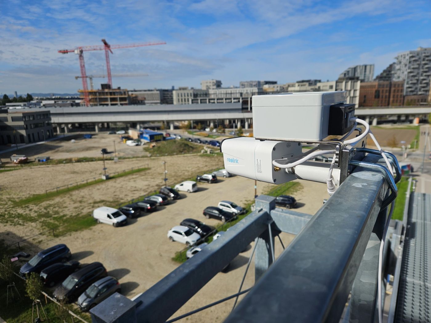 An IP camera as construction timelapse camera