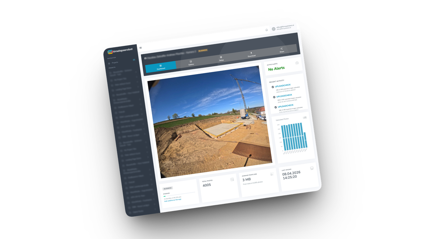 remote timelapse dashboard