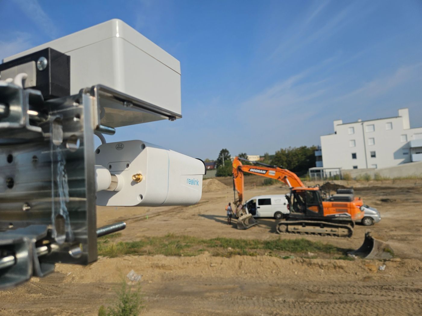 An IP camera used as construction timelapse system