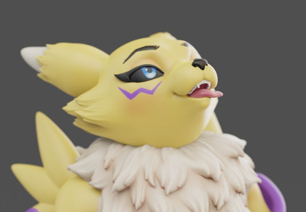 Renamon Phone Holder Statue | Digimon by Anyonensfw SFW,NSFW 3d printed statue,3d printed,Renamon Phone Holder ,digimon,nsfw statue,3d printed figure