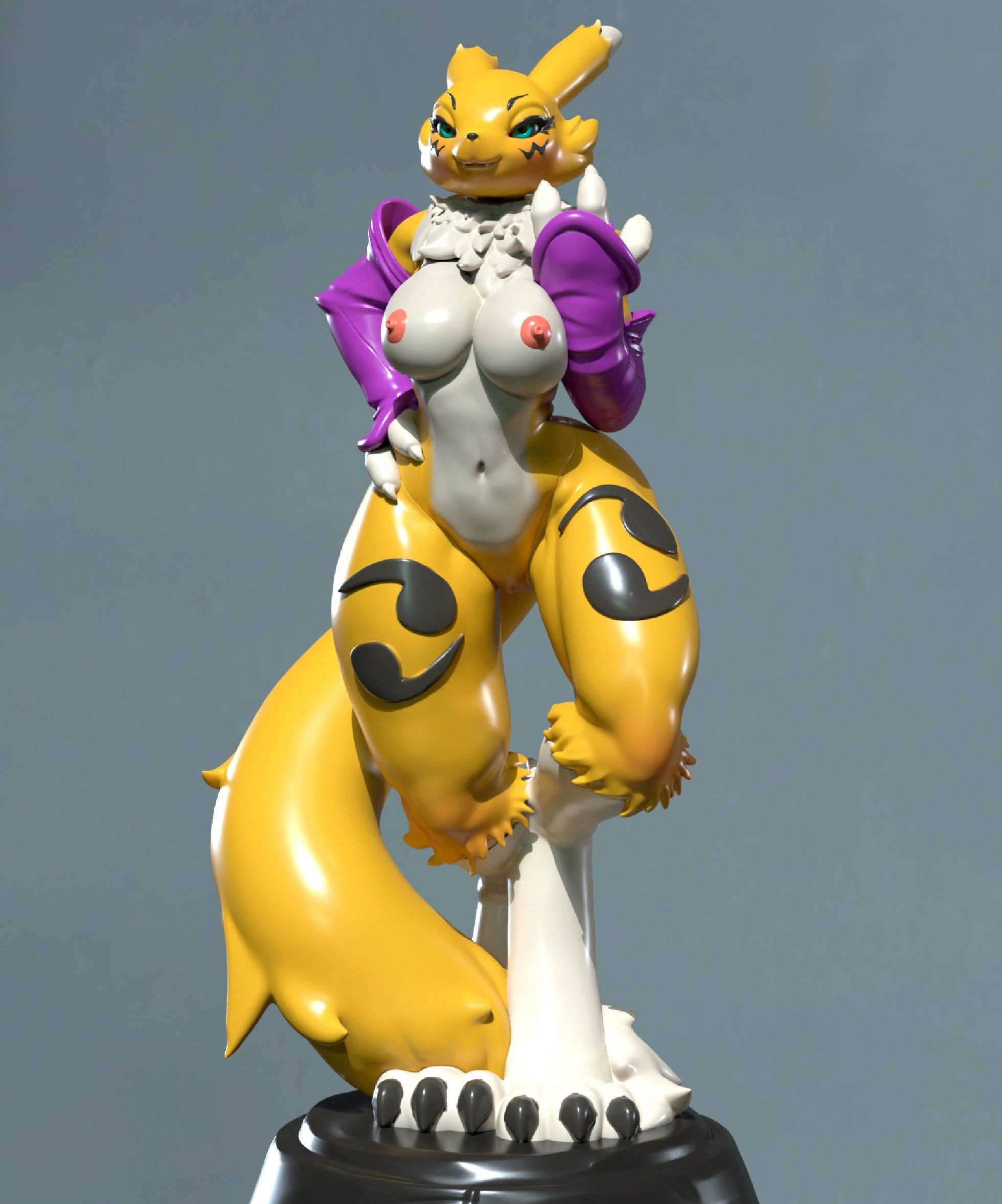 Renamon Statue | Digimon Fanart von Freyas Fantasys SFW,NSFW 3d printed statue,3d printed,3d printed figure,Renamon Statue,Digimon Statue