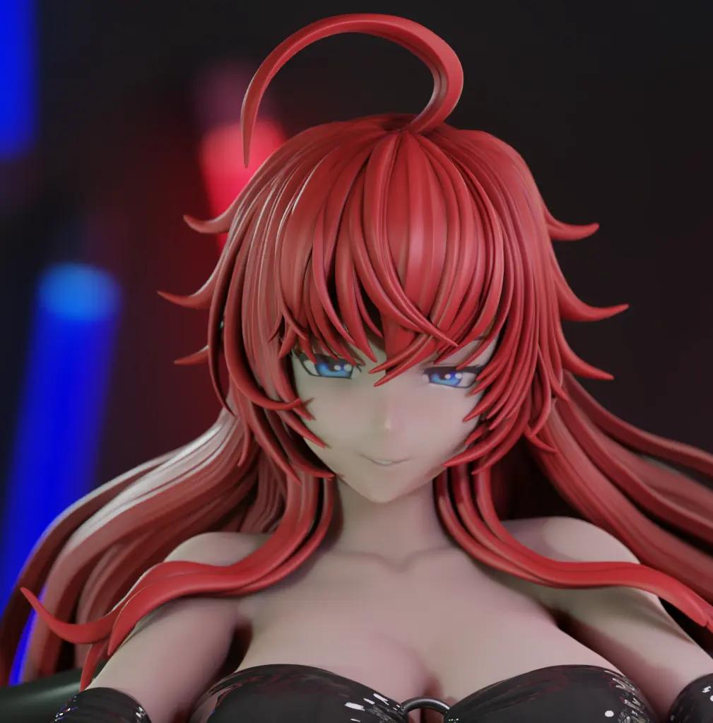 Rias Gremory Statue | High School DxD Fan Art by Momoji3d SFW,NSFW 3d printed,3d printed statue,nsfw statue,Rias Gremory statue,High School DxD statue