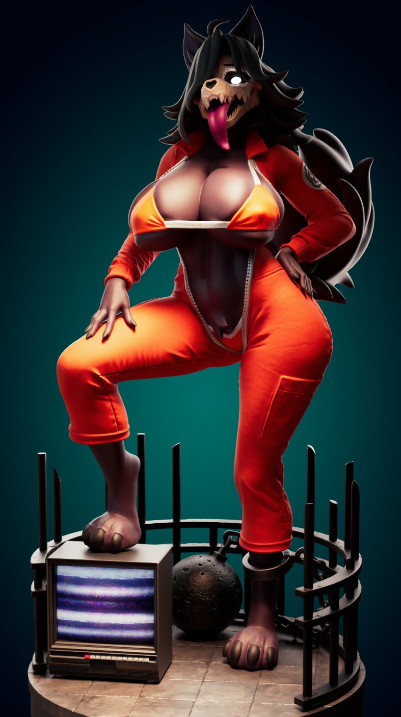 Statue Mal0 Furry | SCP Fan art par Officer Rhu SFW,NSFW,Futa 3d printed statue,3d printed,3d printed figure,Mal0 Statue,SCP Statue,futa statue,nsfw statue,furry statue