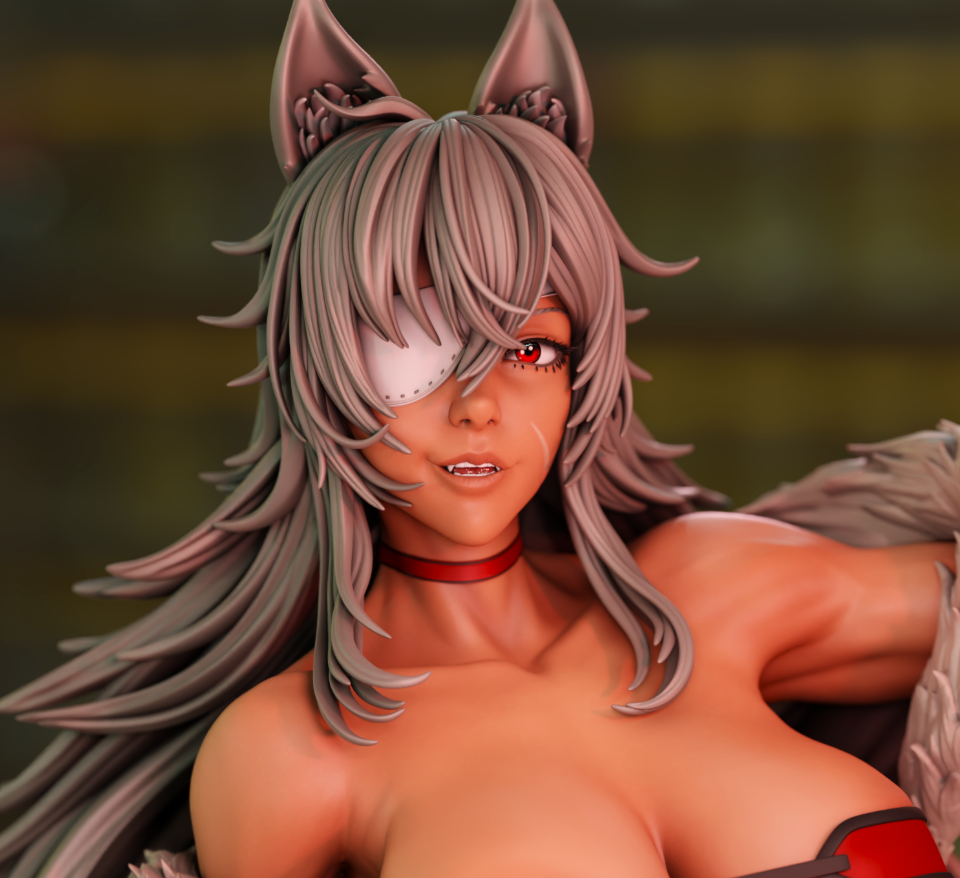 Ghislaine Statue | Mushoku Tensei Fan Art by Momoji3d SFW,NSFW 3d printed,3d printed statue,nsfw statue,Ghislaine statue,Mushoku Tensei statue