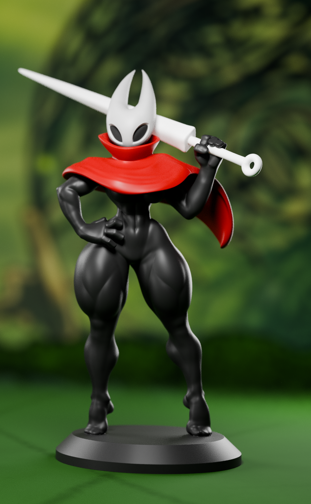 Hornet Statue | Hollow Knight Fan Art by Heraldo Sculpt SFW 3d printed statue,3d printed,Hornet Statue,Hollow Knight Statue
