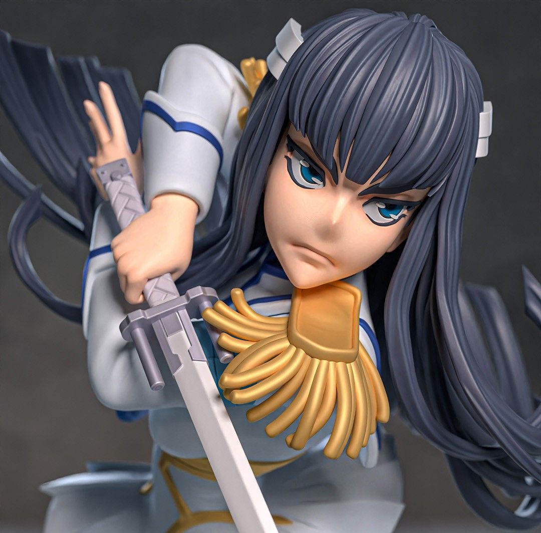 Satsuki Kiryuin Statue | Kill la Kill Fan Art by Azerama SFW,NSFW 3d printed,3d printed statue,nsfw statue,Satsuki Kiryuin statue,Kill la Kill statue
