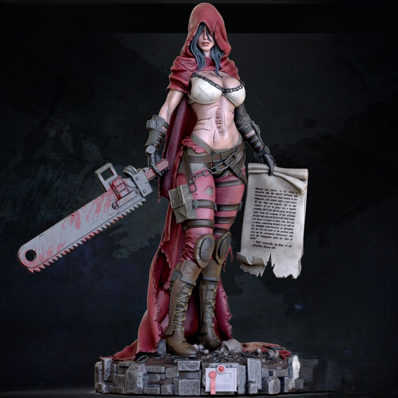 War Sister Repent Statue | 40k Fan Art by OXO3D SFW,NSFW 3d printed,nsfw statue,3d printed figure,Warhammer 40k Statue,War Sister Repent Statue