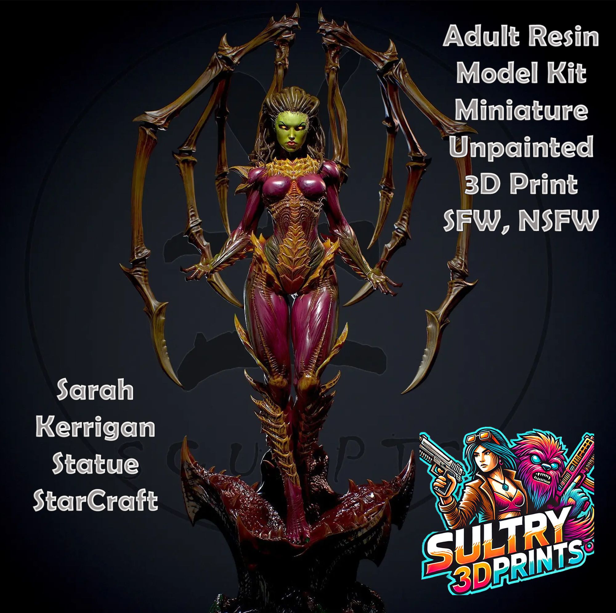 Sarah Kerrigan Statue | StarCraft Fan Art by Yan H SFW null