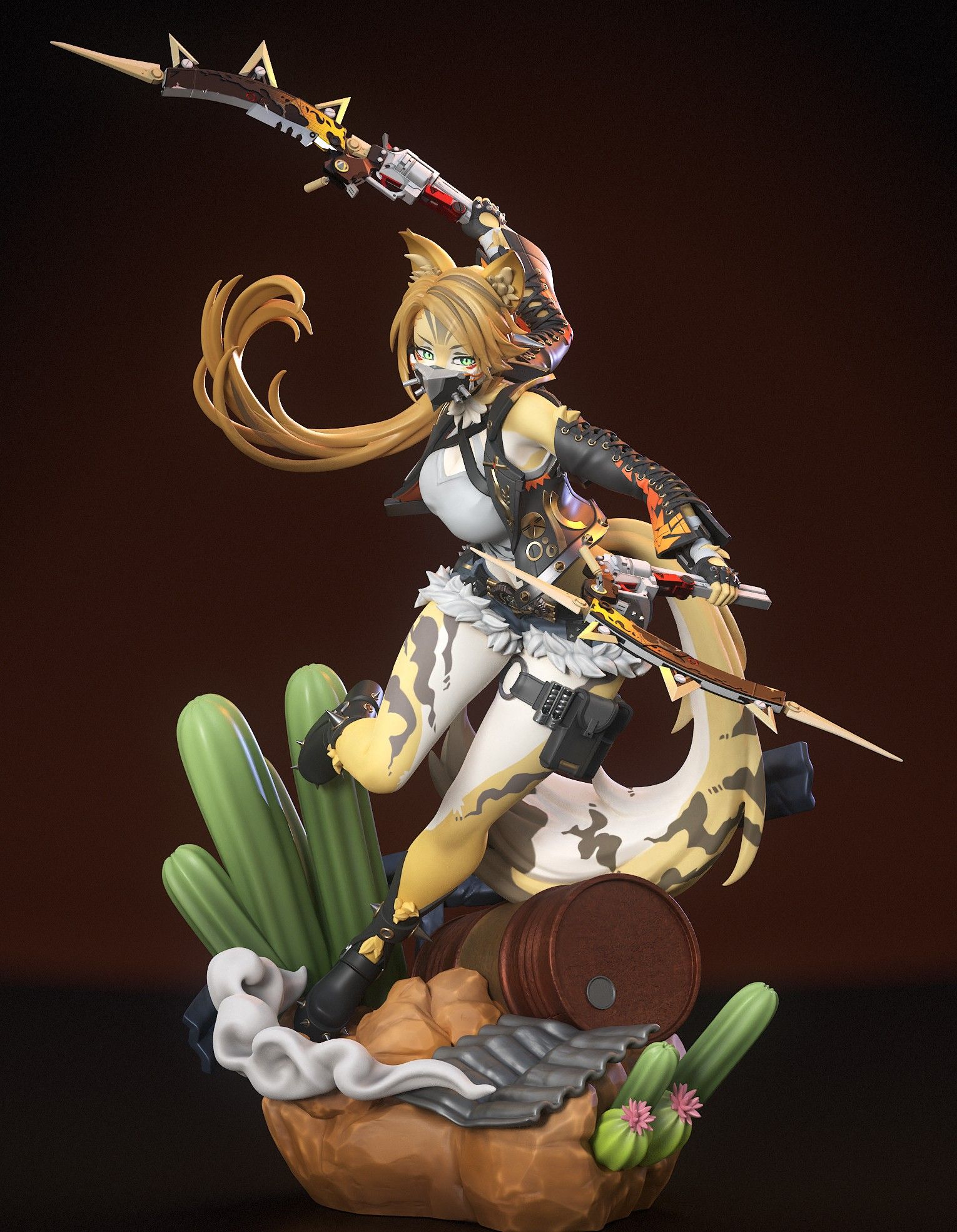 Pulchra Fellini Statue | Zenless Zone Zero Fan Art by Neko Figurines SFW 3d printed statue,Zenless Zone Zero,3d printed,Pulchra Fellini Statue,3d printed figure