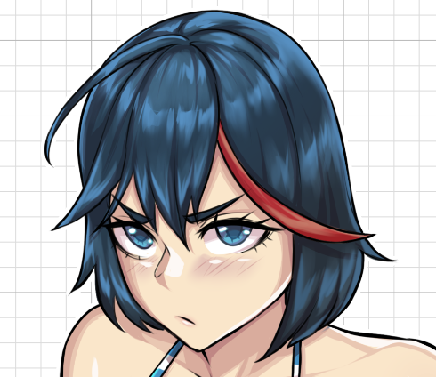 Ryuko Matoi Bikini Sticker | Kill la Kill Vinyl Sticker SFW,NSFW sfw sticker,Ryuko Matoi sticker,nsfw sticker,Kill la Kill stickers,anime girl sticker