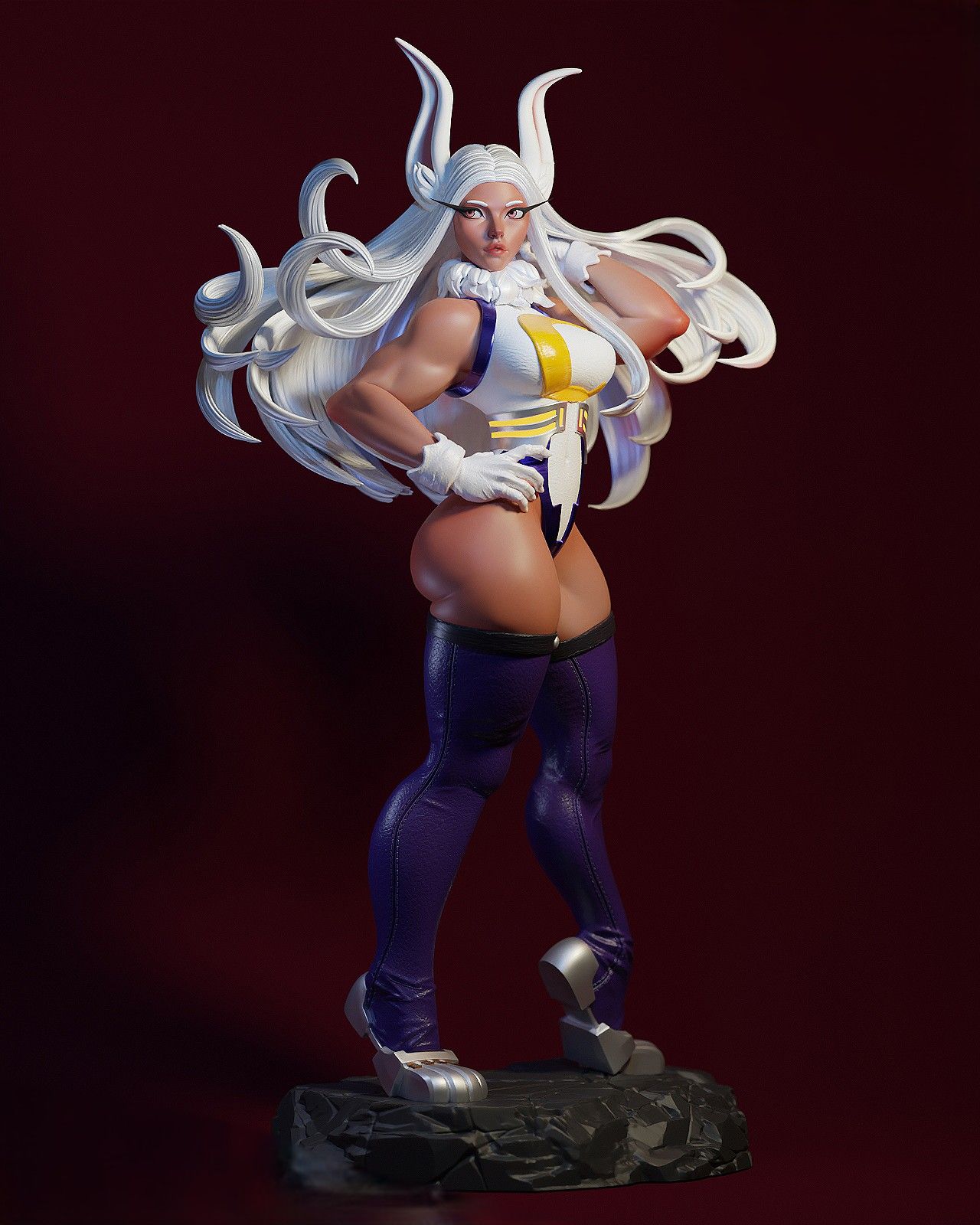 Mirko Statue | My Hero Academia Fan Art by E.S Monster SFW,NSFW 3d printed statue,3d printed,Mirko statue,nsfw statue,3d printed figure,My Hero Academia statue