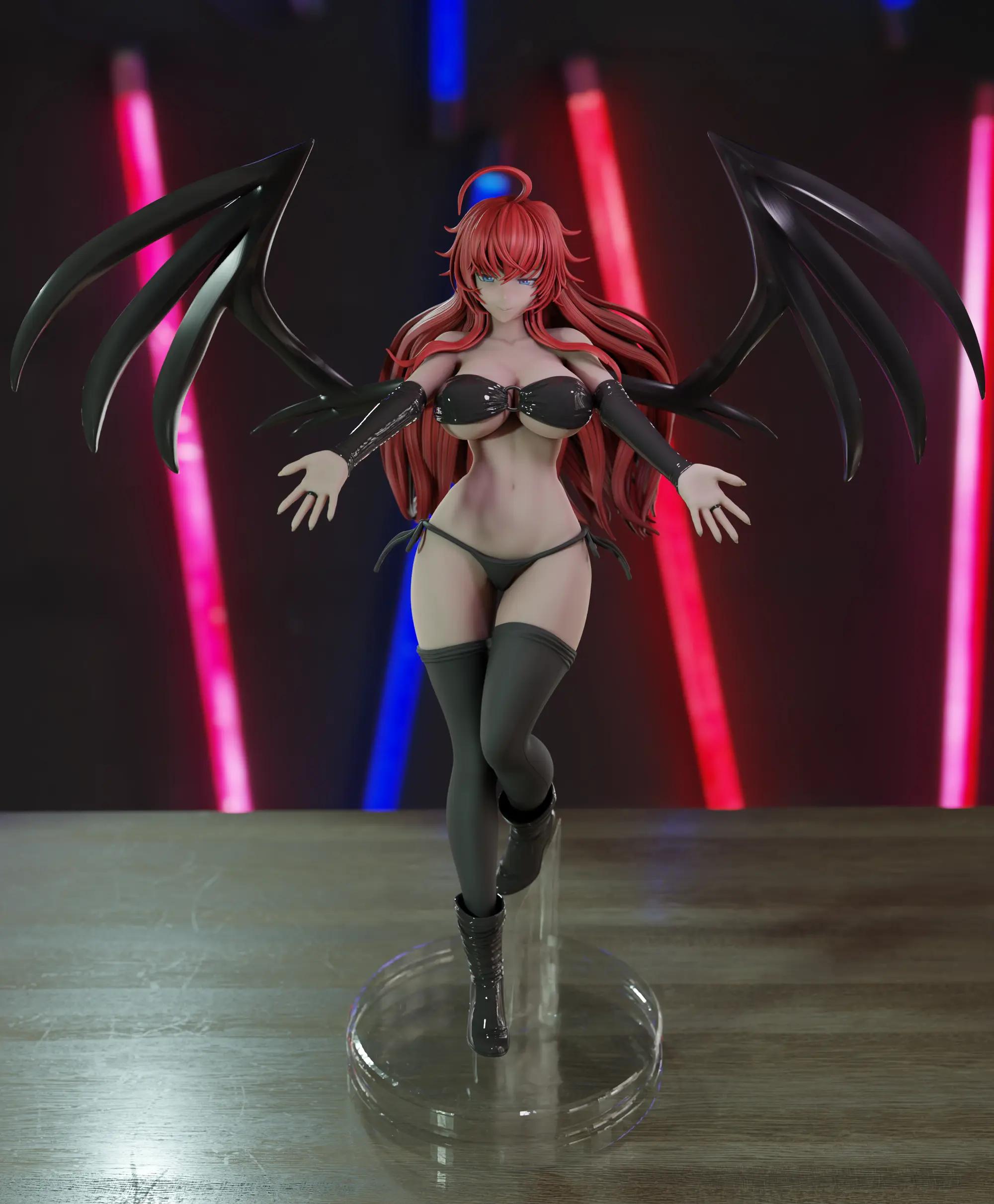 Rias Gremory Statue | High School DxD Fan Art by Momoji3d SFW,NSFW 3d printed,3d printed statue,nsfw statue,Rias Gremory statue,High School DxD statue