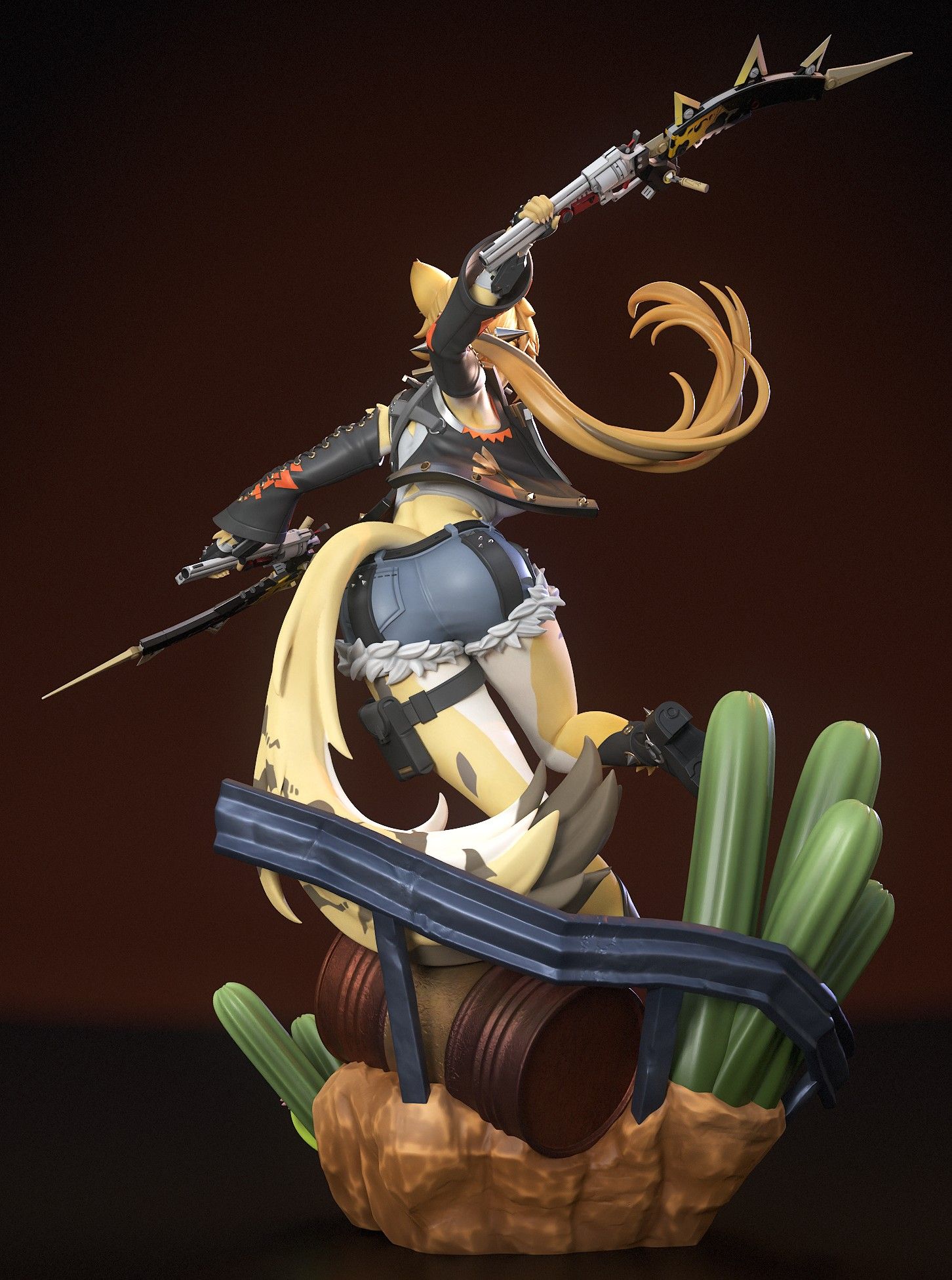 Pulchra Fellini Statue | Zenless Zone Zero Fan Art by Neko Figurines SFW 3d printed statue,Zenless Zone Zero,3d printed,Pulchra Fellini Statue,3d printed figure