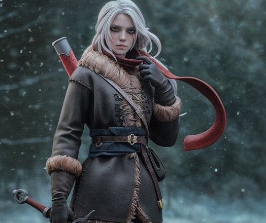 Ciri Statue | The Witcher Fan Art by Bulkamancer SFW 3d printed statue,3d printed,Ciri Statue,3d printed figure,The Witcher