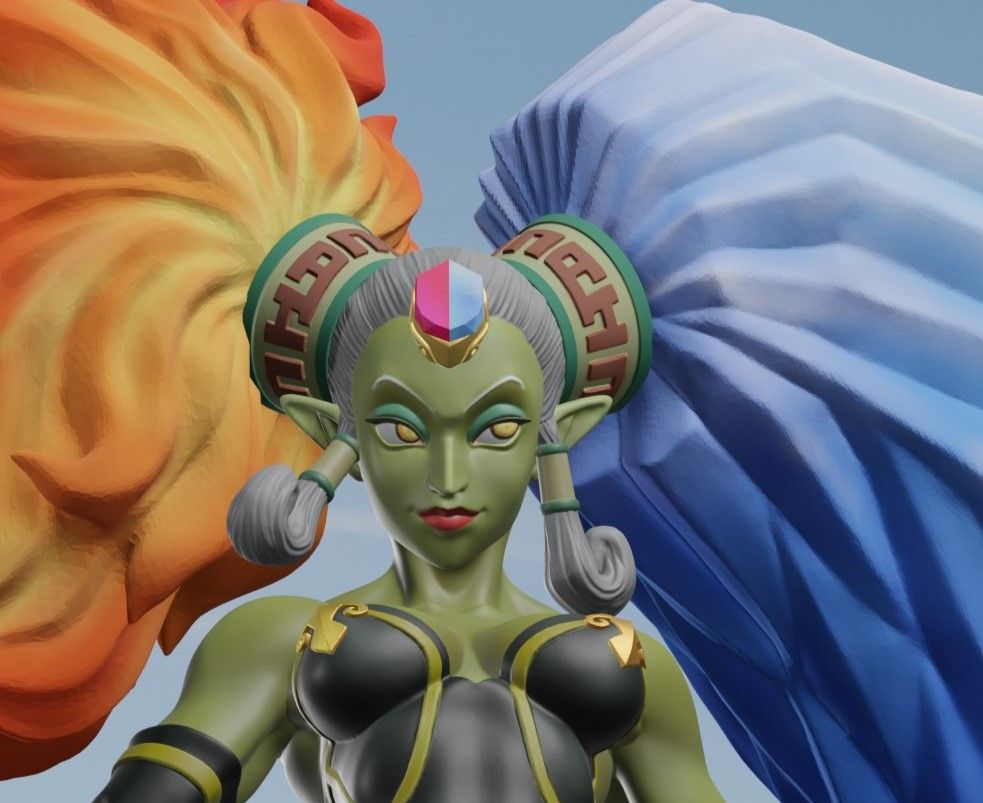 Twinrova Statue | The Legend of Zelda Fan Art by Freyas Fantasys SFW,NSFW,Futa 3d printed statue,3d printed,nsfw statue,futa statue,Twinrova Statue,The Legend of Zelda Statue