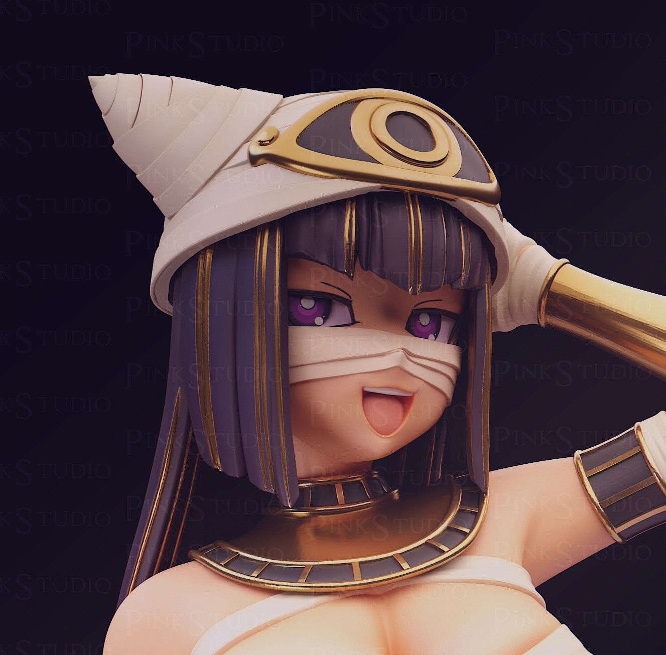 Sekhmeti Letopolis Statue | Monster Musume Fan Art by Pink Studio SFW,NSFW 3d printed statue,nsfw statue,Sekhmeti Letopolis Statue,Monster Musume Statue,sfw statue