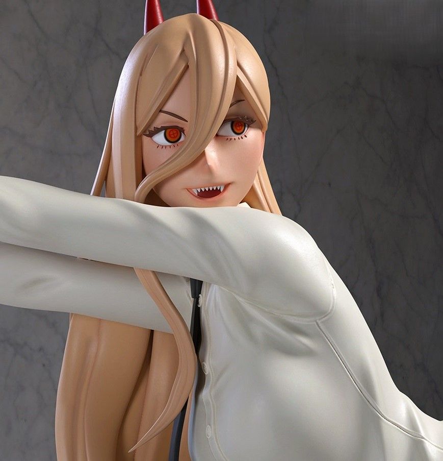 Power Statue | Chainsaw Man Fan Art by Azerama SFW,NSFW 3d printed,3d printed statue,nsfw statue,Power statue,Chainsaw Man statue