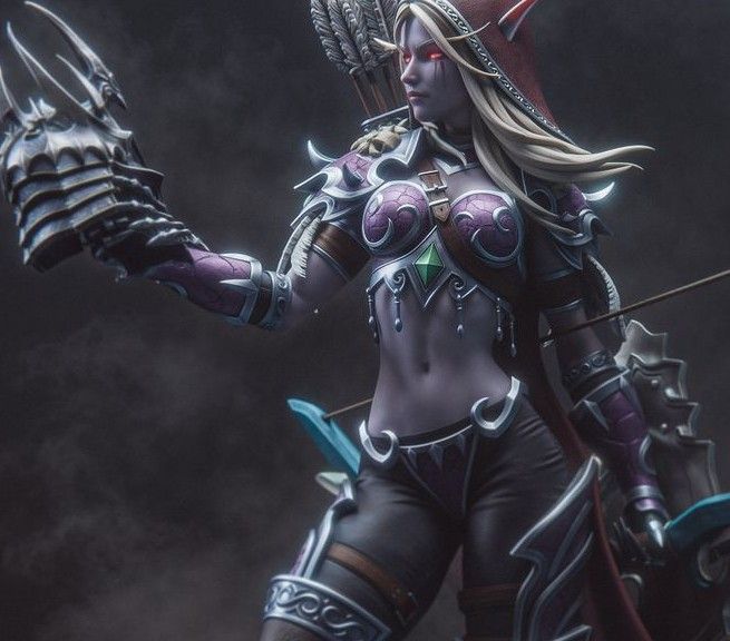 Sylvanas Windrunner Statue | World of Warcraft Fan Art by Bulkamancer SFW 3d printed statue,3d printed,Sylvanas Windrunner Statue,3d printed figure,World of Warcraft