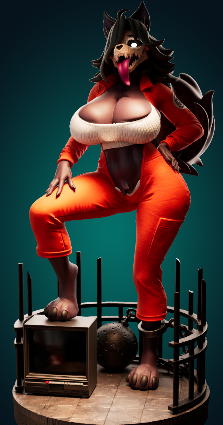 Mal0 Furry Statue | SCP Fan Art by Officer Rhu SFW,NSFW,Futa 3d printed statue,3d printed,3d printed figure,Mal0 Statue,SCP Statue,futa statue,nsfw statue,furry statue