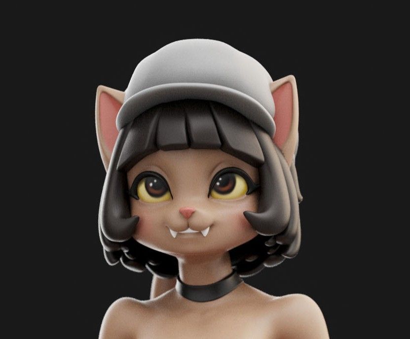 Statua Ivy Pepper Furry | Lackadaisy Fan Art di Anyonensfw SFW,NSFW,Futa 3d printed statue,3d printed,nsfw statue,3d printed figure,Ivy Pepper Statue,furry statue,futa statue