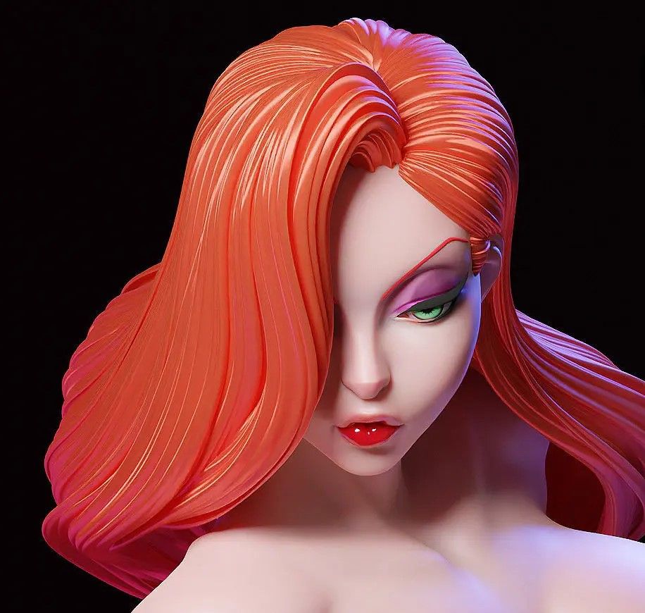 Statua Jessica Rabbit | Fan art Roger Rabbit di E.S Monster SFW,NSFW 3d printed,3d printed statue,Jessica Rabbit Statue ,nsfw statue,Roger Rabbit statue 