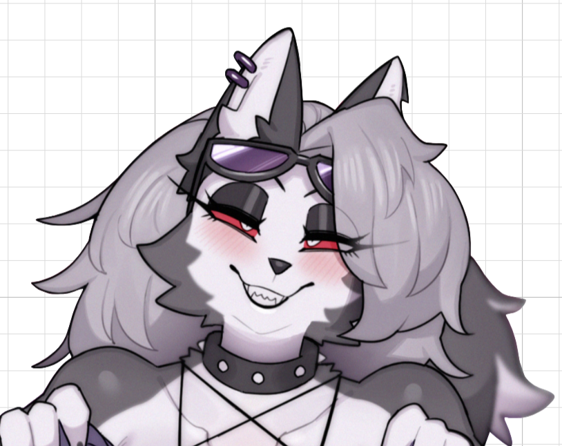 Loona Big Boobs Sticker | Helluva Boss Vinyl Sticker NSFW loona nsfw,loona sticker,furry sticker,SFW stickers,Helluva Boss,NSFW stickers