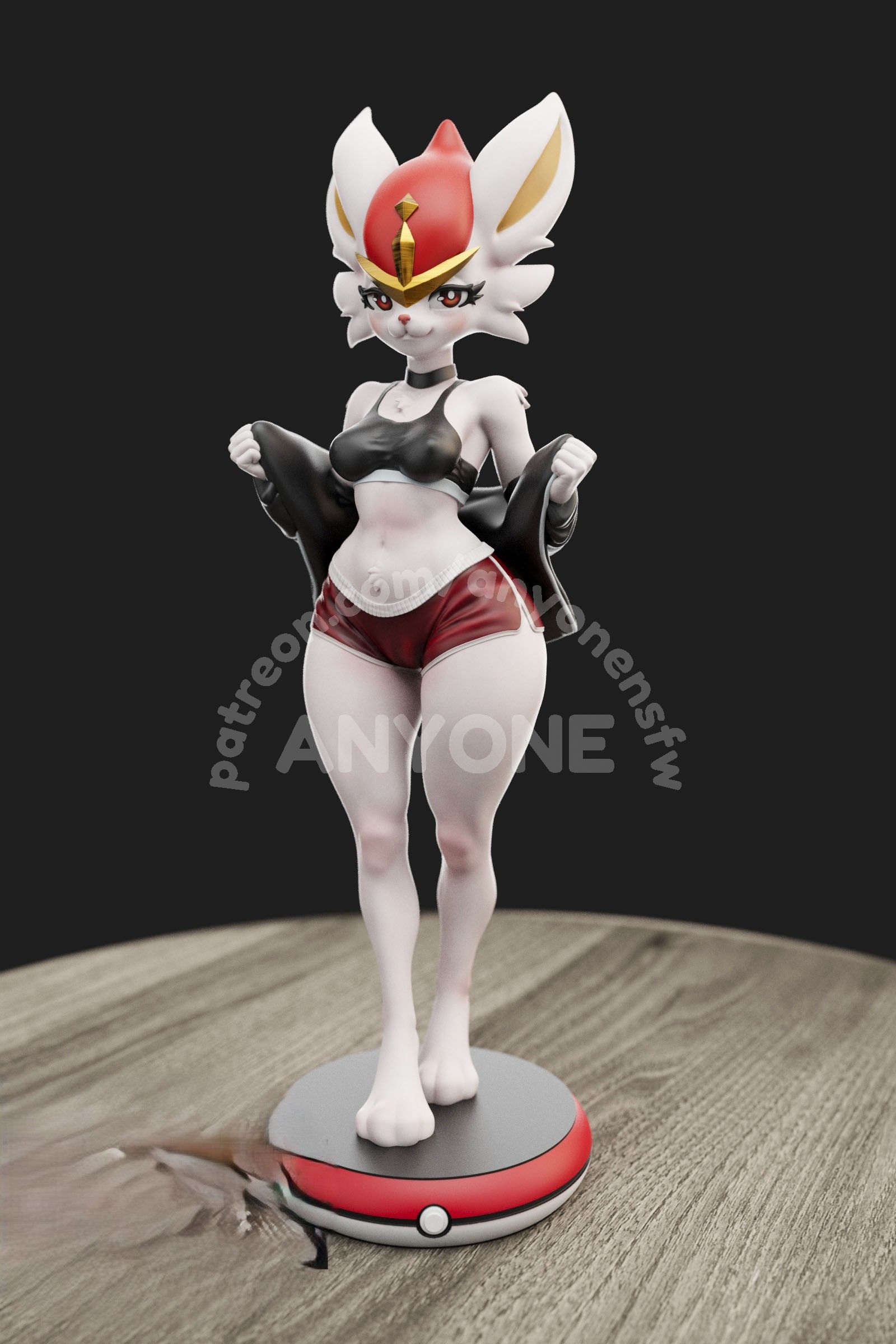 Statue Cinderace Furry | Pokémon Fan Art par Anyonensfw SFW,NSFW,Futa 3d printed statue,3d printed,nsfw statue,3d printed figure,Cinderace Statue,furry statue,futa statue