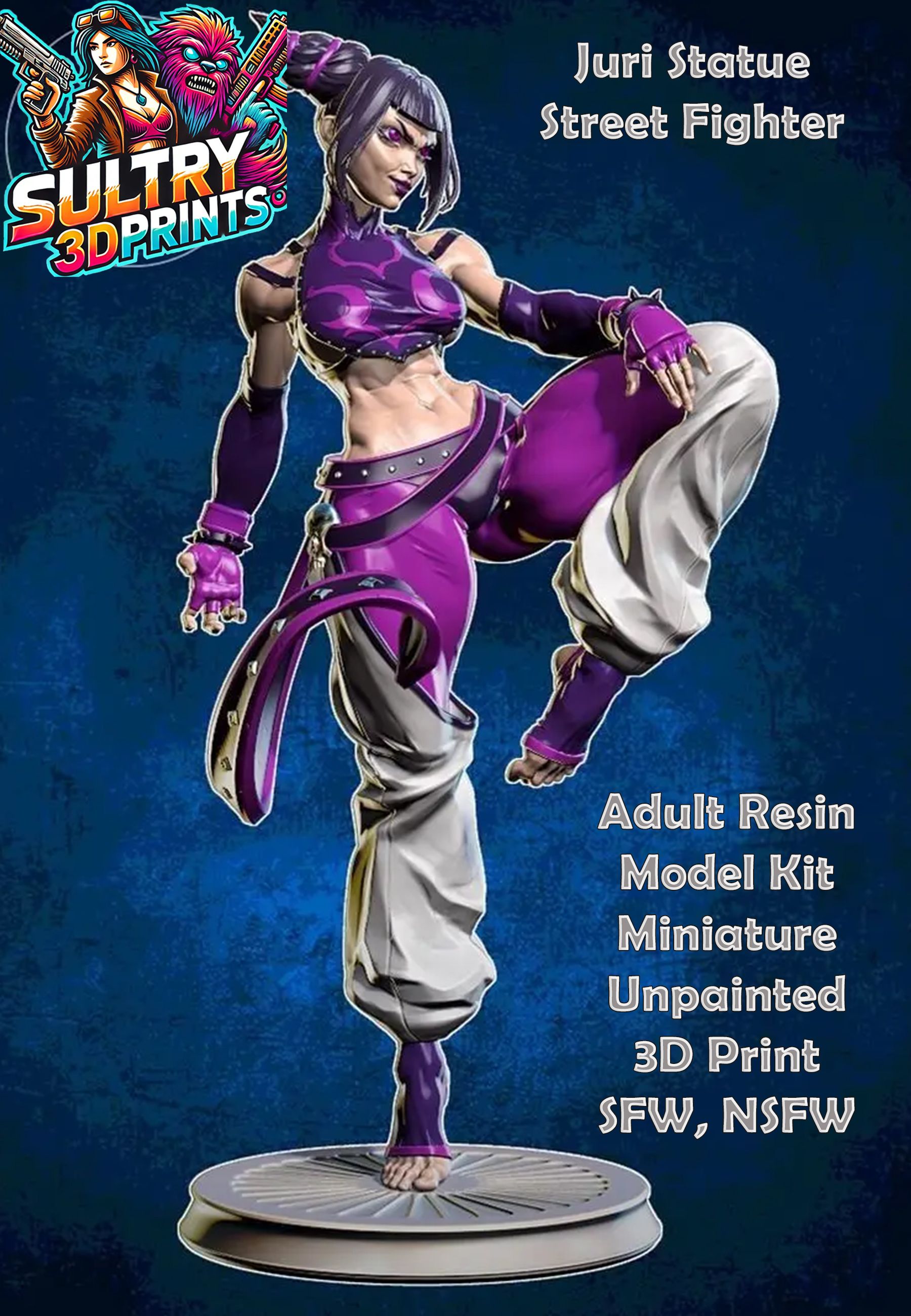 Juri Statue | Street Fighter Fan Art by Yan H SFW,NSFW null