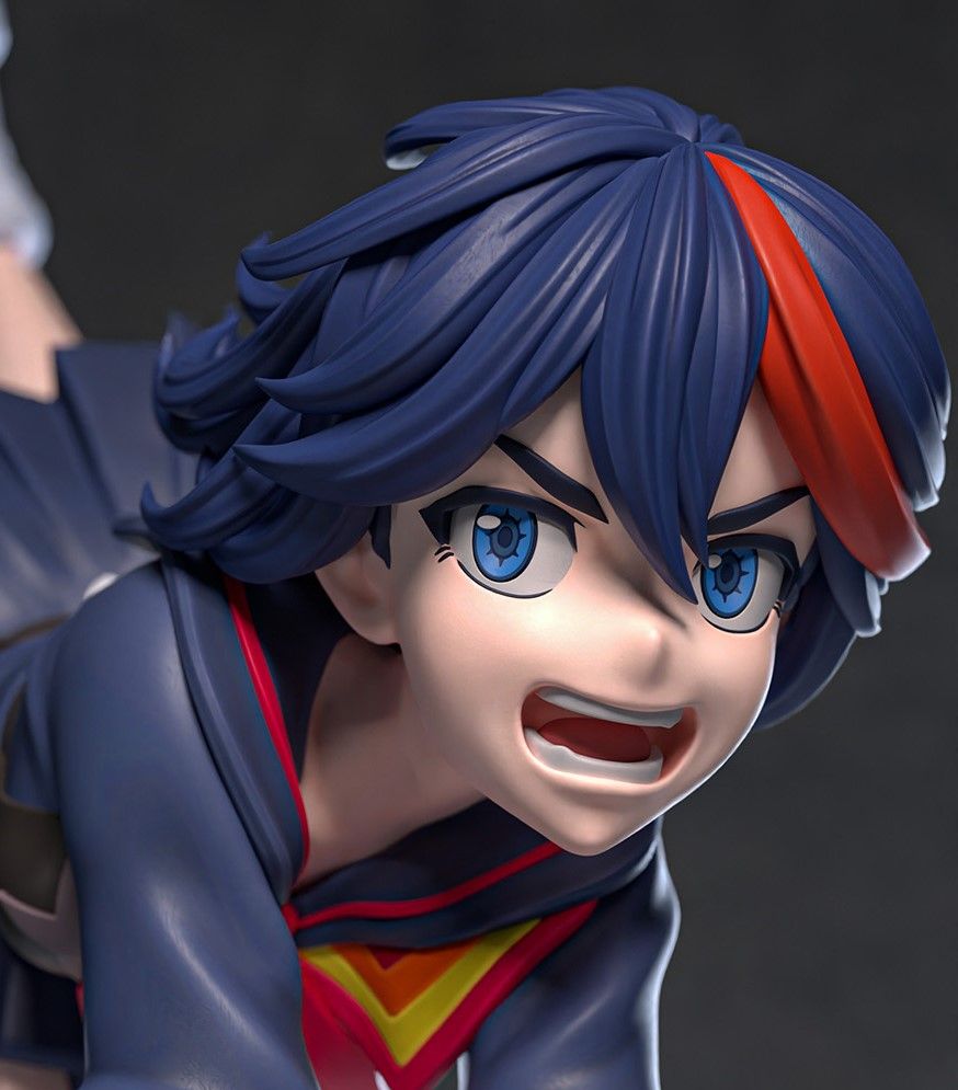 Ryuko Matoi Statue | Kill la Kill Fan Art by Azerama SFW,NSFW 3d printed,3d printed statue,nsfw statue,Ryuko Matoi statue,Kill la Kill statue