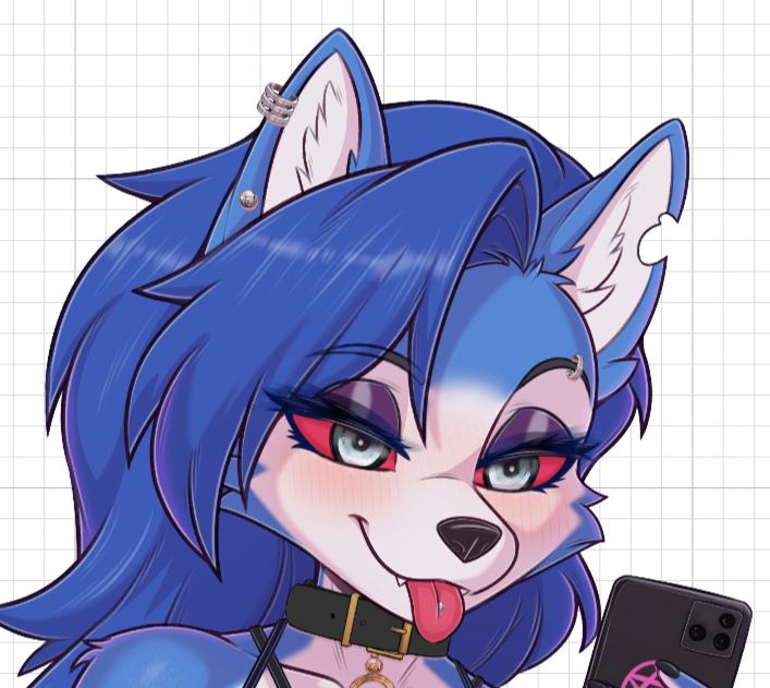 Loona Cosplay Krystal v1 Sticker | Helluva Boss Vinyl Sticker SFW,NSFW loona nsfw,loona sticker,furry sticker,SFW stickers,Helluva Boss,NSFW stickers