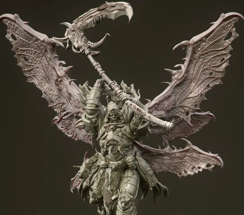 Diseased Reaper Miniature | 40k Fan Art by 3DArtGuy SFW 3d printed miniature,miniature,3d printed,warhammer 40k,40k miniature,Diseased Reaper