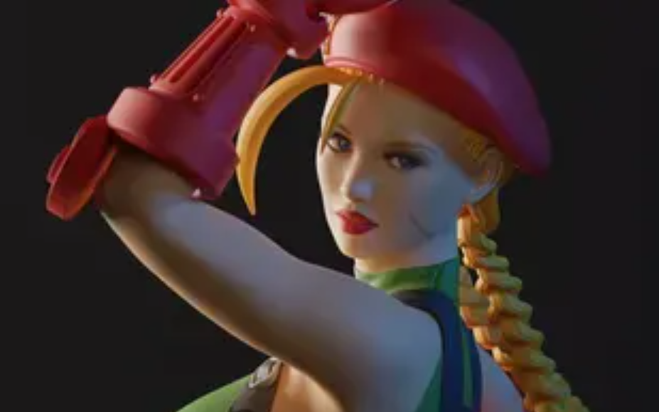 Cammy Statue | Street Fighter Fan Art by Abe3D SFW,NSFW 3d printed statue,cammy,street fighter,3d printed figure,3d printed,nsfw statue