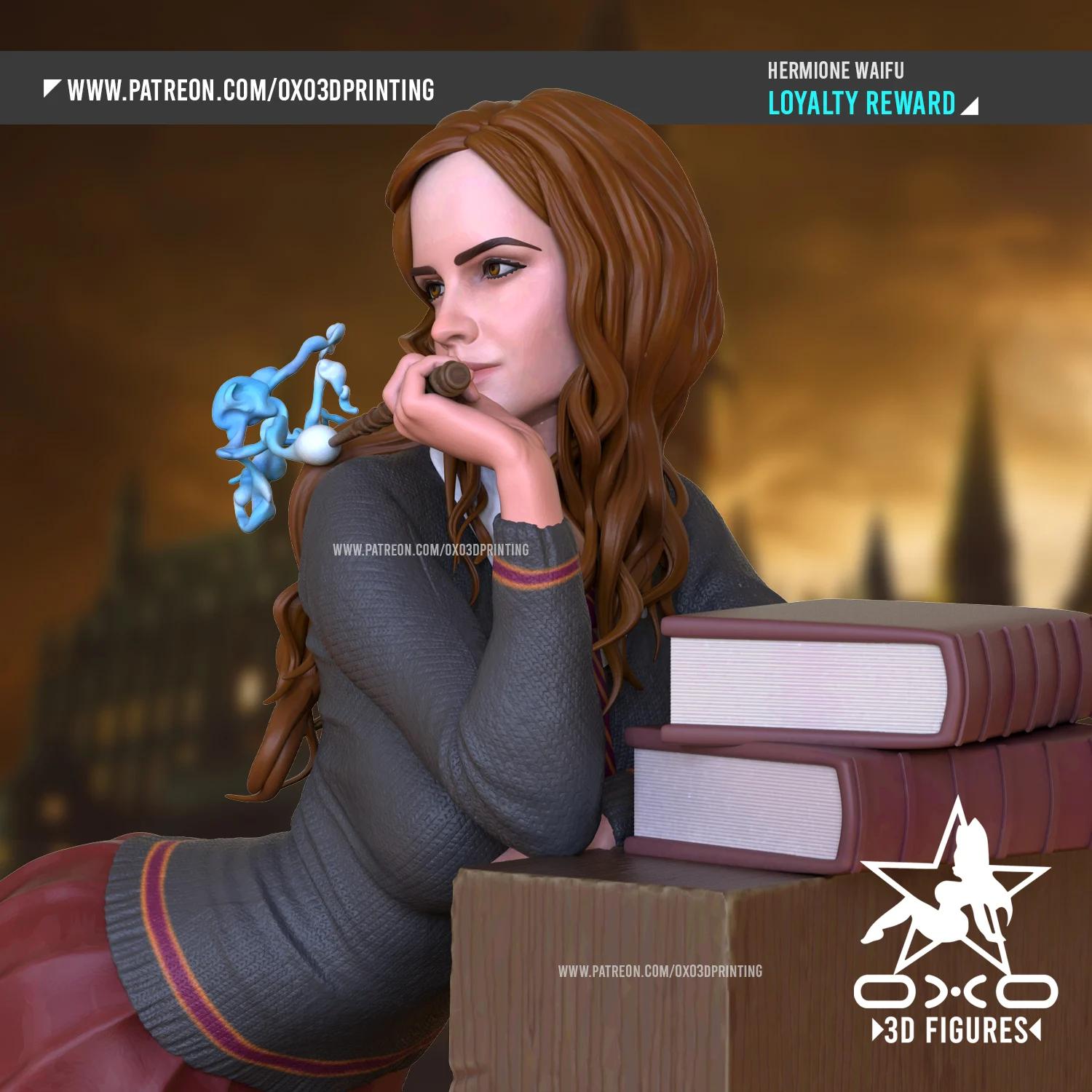 Hermione Granger Statue | Harry Potter Fan Art by OXO3D SFW,NSFW null