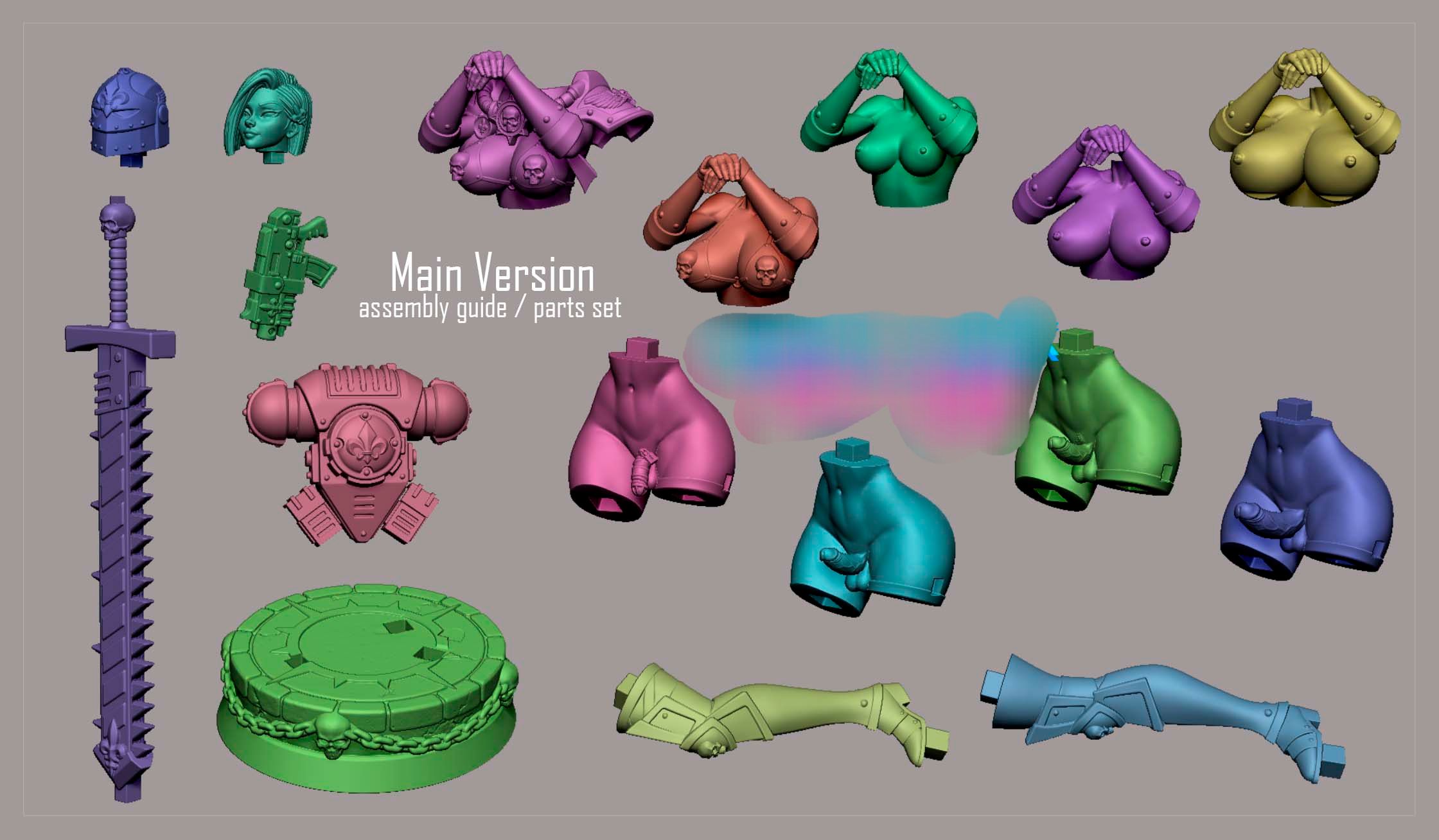 Statua Sister of Battle | Fan art 40k di Digital Dark SFW,NSFW,Futa 3d printed statue,3d printed,nsfw statue,futa statue,3d printed figure,Sister of Battle Statue ,warhammer 40k statue 