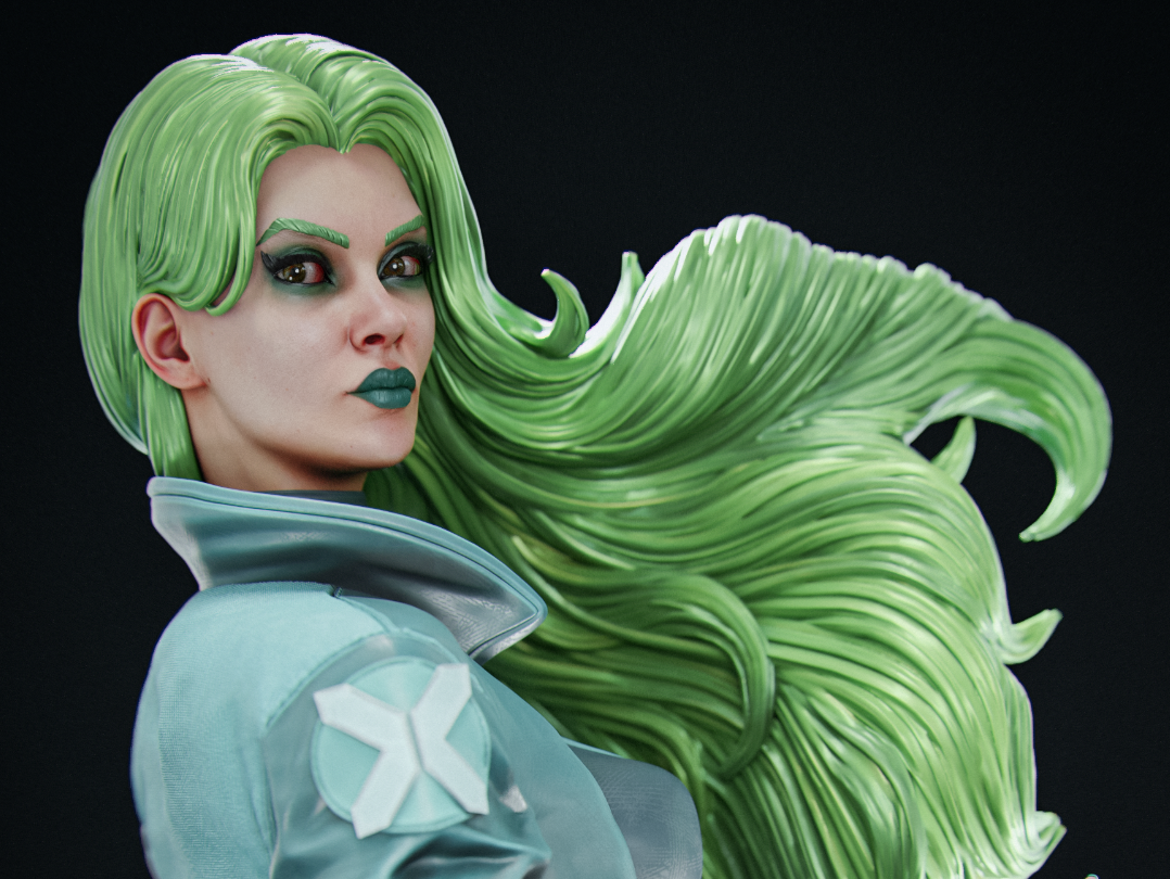 Polaris Hellfire Gala Statue | Marvel Fan Art by Abe3D SFW 3d printed statue,sfw statue,Polaris Hellfire Gala Statue,3d printed figure,3d printed,marvel statue